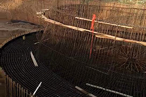 南通砼烟囱新建施工现场